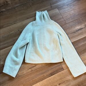 Anthropologie Maeve light blue turtle Neck Sweater small